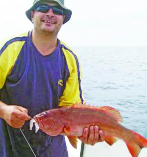 Briggsie caught this coral trout around Masthead, before the big blow.